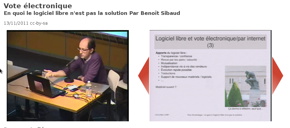 Benoît Sibaud, UP 11 novembre 2011